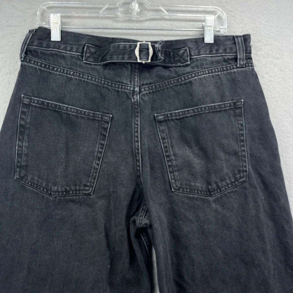 BDG Urban Outfitters Barrel Jeans Womens 31W Black High Rise Tapered Denim Pants
